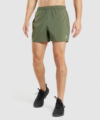 Gymshark Arrival 5" Muške Kratke Hlače Maslinasto Zelene | HR 2900TCE